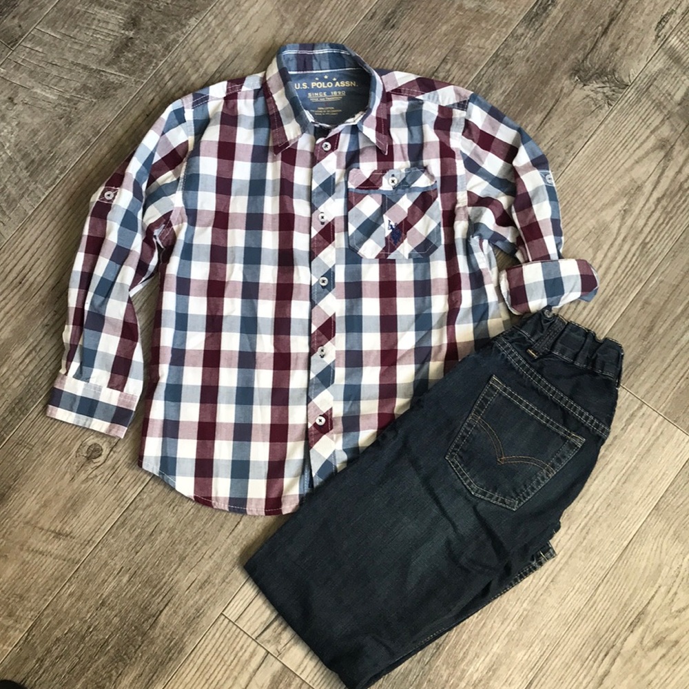 Button down boys top